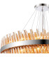 Lysander 5 Tier 25cm + 40cm + 60cm + 80cm + 1m Pendant Light G9 Polished Nickel/Amber Item Weight: 86kg-7