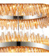 Lysander 5 Tier 25cm + 40cm + 60cm + 80cm + 1m Pendant Light G9 Polished Nickel/Amber Item Weight: 86kg-8