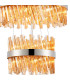 Lysander 5 Tier 25cm + 40cm + 60cm + 80cm + 1m Pendant Light G9 Polished Nickel/Amber Item Weight: 86kg-10