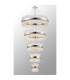 Lysander 5 Tier 25cm + 40cm + 60cm + 80cm + 1m Pendant Light G9 Polished Nickel/Clear Item Weight: 86kg-3