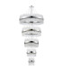 Lysander 5 Tier 25cm + 40cm + 60cm + 80cm + 1m Pendant Light G9 Polished Nickel/Clear Item Weight: 86kg-4