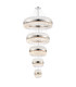 Lysander 5 Tier 25cm + 40cm + 60cm + 80cm + 1m Pendant Light G9 Polished Nickel/Clear Item Weight: 86kg-5