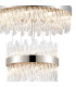 Lysander 5 Tier 25cm + 40cm + 60cm + 80cm + 1m Pendant Light G9 Polished Nickel/Clear Item Weight: 86kg-10