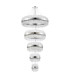 Lysander 5 Tier 25cm + 40cm + 60cm + 80cm + 1m Pendant Light G9 Polished Nickel/Clear Item Weight: 86kg-11