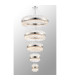 Lysander 5 Tier 25cm + 40cm + 60cm + 80cm + 1m Pendant Light G9 Polished Nickel/Clear Item Weight: 86kg-13