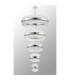 Lysander 5 Tier 25cm + 40cm + 60cm + 80cm + 1m Pendant Light G9 Polished Nickel/Clear Item Weight: 86kg-14
