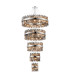 Lysander 5 Tier 25cm + 40cm + 60cm + 80cm + 1m Pendant Light G9 Polished Nickel/Smoke Item Weight: 86kg-1