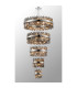 Lysander 5 Tier 25cm + 40cm + 60cm + 80cm + 1m Pendant Light G9 Polished Nickel/Smoke Item Weight: 86kg-3