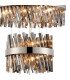 Lysander 5 Tier 25cm + 40cm + 60cm + 80cm + 1m Pendant Light G9 Polished Nickel/Smoke Item Weight: 86kg-10
