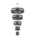 Lysander 5 Tier 25cm + 40cm + 60cm + 80cm + 1m Pendant Light G9 Polished Nickel/Smoke Item Weight: 86kg-11