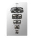 Lysander 5 Tier 25cm + 40cm + 60cm + 80cm + 1m Pendant Light G9 Polished Nickel/Smoke Item Weight: 86kg-12