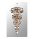 Lysander 5 Tier 25cm + 40cm + 60cm + 80cm + 1m Pendant Light G9 Polished Nickel/Smoke Item Weight: 86kg-13