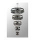 Lysander 5 Tier 25cm + 40cm + 60cm + 80cm + 1m Pendant Light G9 Polished Nickel/Smoke Item Weight: 86kg-14