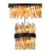 Lysander 5 Tier 25cm + 40cm + 60cm + 80cm + 1m Pendant Light G9 Satin Black/Amber Item Weight: 86kg-6