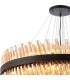 Lysander 5 Tier 25cm + 40cm + 60cm + 80cm + 1m Pendant Light G9 Satin Black/Amber Item Weight: 86kg-7