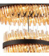 Lysander 5 Tier 25cm + 40cm + 60cm + 80cm + 1m Pendant Light G9 Satin Black/Amber Item Weight: 86kg-9