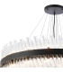 Lysander 5 Tier 25cm + 40cm + 60cm + 80cm + 1m Pendant Light G9 Satin Black/Clear Item Weight: 86kg-7