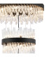 Lysander 5 Tier 25cm + 40cm + 60cm + 80cm + 1m Pendant Light G9 Satin Black/Clear Item Weight: 86kg-10