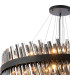 Lysander 5 Tier 25cm + 40cm + 60cm + 80cm + 1m Pendant Light G9 Satin Black/Smoke Item Weight: 86kg-7