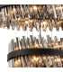 Lysander 5 Tier 25cm + 40cm + 60cm + 80cm + 1m Pendant Light G9 Satin Black/Smoke Item Weight: 86kg-9