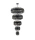 Lysander 5 Tier 25cm + 40cm + 60cm + 80cm + 1m Pendant Light G9 Satin Black/Smoke Item Weight: 86kg-11
