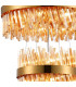 Lysander 4 Tier 25cm + 40cm + 60cm + 80cm Pendant 6 + 10 + 18 + 24 Light G9 Brass/Amber Item Weight: 56kg-9