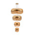 Lysander 4 Tier 25cm + 40cm + 60cm + 80cm Pendant 6 + 10 + 18 + 24 Light G9 Brass/Amber Item Weight: 56kg-10