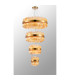 Lysander 4 Tier 25cm + 40cm + 60cm + 80cm Pendant 6 + 10 + 18 + 24 Light G9 Brass/Amber Item Weight: 56kg-12