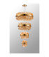 Lysander 4 Tier 25cm + 40cm + 60cm + 80cm Pendant 6 + 10 + 18 + 24 Light G9 Brass/Amber Item Weight: 56kg-13