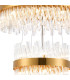Lysander 4 Tier 25cm + 40cm + 60cm + 80cm Pendant 6 + 10 + 18 + 24 Light G9 Brass/Clear Item Weight: 56kg-9