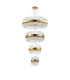 Lysander 4 Tier 25cm + 40cm + 60cm + 80cm Pendant 6 + 10 + 18 + 24 Light G9 Brass/Clear Item Weight: 56kg-10
