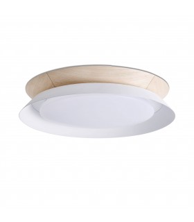 Led Flush Ceiling Lamp White 24W 3000K - 1