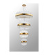 Lysander 4 Tier 25cm + 40cm + 60cm + 80cm Pendant 6 + 10 + 18 + 24 Light G9 Brass/Clear Item Weight: 56kg-13