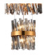 Lysander 4 Tier 25cm + 40cm + 60cm + 80cm Pendant 6 + 10 + 18 + 24 Light G9 Brass/Smoke Item Weight: 56kg-6