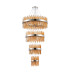 Lysander 4 Tier 25cm + 40cm + 60cm + 80cm Pendant 6 + 10 + 18 + 24 Light G9 Polished Nickel/Amber Item Weight: 56kg-4