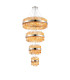 Lysander 4 Tier 25cm + 40cm + 60cm + 80cm Pendant 6 + 10 + 18 + 24 Light G9 Polished Nickel/Amber Item Weight: 56kg-5