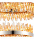 Lysander 4 Tier 25cm + 40cm + 60cm + 80cm Pendant 6 + 10 + 18 + 24 Light G9 Polished Nickel/Amber Item Weight: 56kg-8