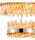 Lysander 4 Tier 25cm + 40cm + 60cm + 80cm Pendant 6 + 10 + 18 + 24 Light G9 Polished Nickel/Amber Item Weight: 56kg-9