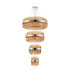 Lysander 4 Tier 25cm + 40cm + 60cm + 80cm Pendant 6 + 10 + 18 + 24 Light G9 Polished Nickel/Amber Item Weight: 56kg-10