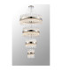 Lysander 4 Tier 25cm + 40cm + 60cm + 80cm Pendant 6 + 10 + 18 + 24 Light G9 Polished Nickel/Clear Item Weight: 56kg-3