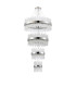 Lysander 4 Tier 25cm + 40cm + 60cm + 80cm Pendant 6 + 10 + 18 + 24 Light G9 Polished Nickel/Clear Item Weight: 56kg-4
