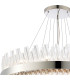 Lysander 4 Tier 25cm + 40cm + 60cm + 80cm Pendant 6 + 10 + 18 + 24 Light G9 Polished Nickel/Clear Item Weight: 56kg-7