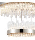 Lysander 4 Tier 25cm + 40cm + 60cm + 80cm Pendant 6 + 10 + 18 + 24 Light G9 Polished Nickel/Clear Item Weight: 56kg-9