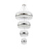 Lysander 4 Tier 25cm + 40cm + 60cm + 80cm Pendant 6 + 10 + 18 + 24 Light G9 Polished Nickel/Clear Item Weight: 56kg-10