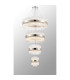 Lysander 4 Tier 25cm + 40cm + 60cm + 80cm Pendant 6 + 10 + 18 + 24 Light G9 Polished Nickel/Clear Item Weight: 56kg-12