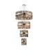 Lysander 4 Tier 25cm + 40cm + 60cm + 80cm Pendant 6 + 10 + 18 + 24 Light G9 Polished Nickel/Smoke Item Weight: 56kg-1