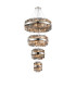 Lysander 4 Tier 25cm + 40cm + 60cm + 80cm Pendant 6 + 10 + 18 + 24 Light G9 Polished Nickel/Smoke Item Weight: 56kg-5