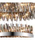 Lysander 4 Tier 25cm + 40cm + 60cm + 80cm Pendant 6 + 10 + 18 + 24 Light G9 Polished Nickel/Smoke Item Weight: 56kg-8