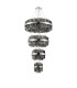 Lysander 4 Tier 25cm + 40cm + 60cm + 80cm Pendant 6 + 10 + 18 + 24 Light G9 Polished Nickel/Smoke Item Weight: 56kg-10