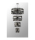 Lysander 4 Tier 25cm + 40cm + 60cm + 80cm Pendant 6 + 10 + 18 + 24 Light G9 Polished Nickel/Smoke Item Weight: 56kg-11